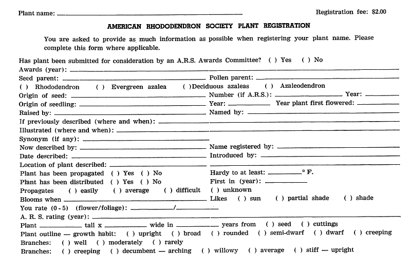 Name Registration Form Page 1