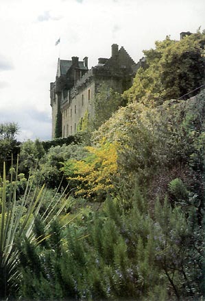 Brodick Castle from the walled garden