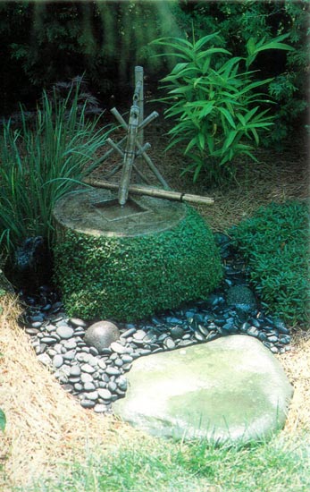 Tsukubai in Japanese Garden