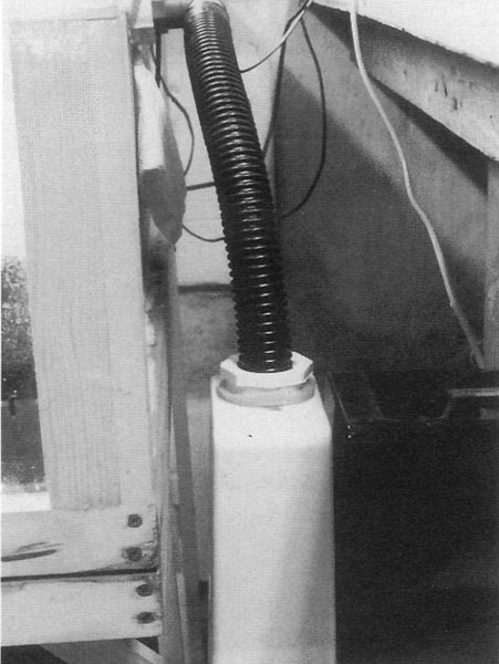 Figure 14. The humidifier hooked up to 
side of propagating enclosure.