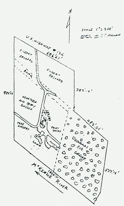 The original layout of Dunroamin 
in 1952.