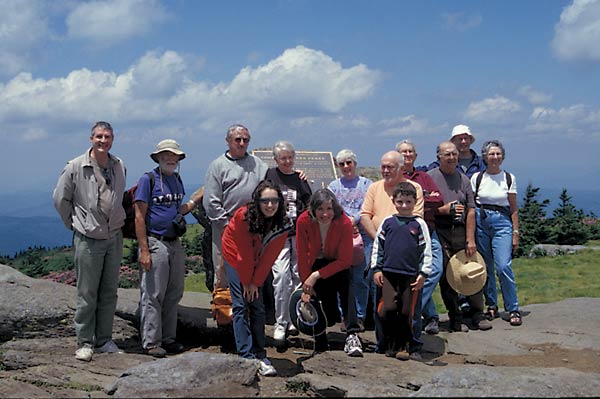 Potomac Valley Chapter 
members on the Roan hike.