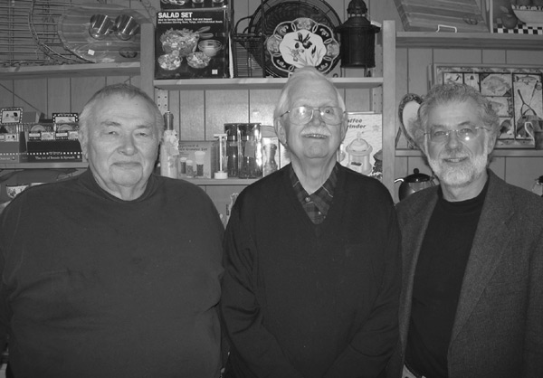 Hank Schannen, Franklin West,
Harold Sweetman