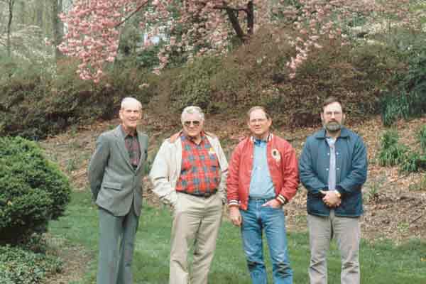 (L to R) Dr. James B. Shanks,
Andy Adam, Jr., Dick West and Bill Miller.
