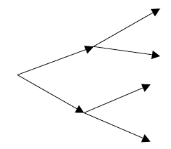 Graphic-Occurring Time (Decision Tree with 2 forks moving from left to right.)