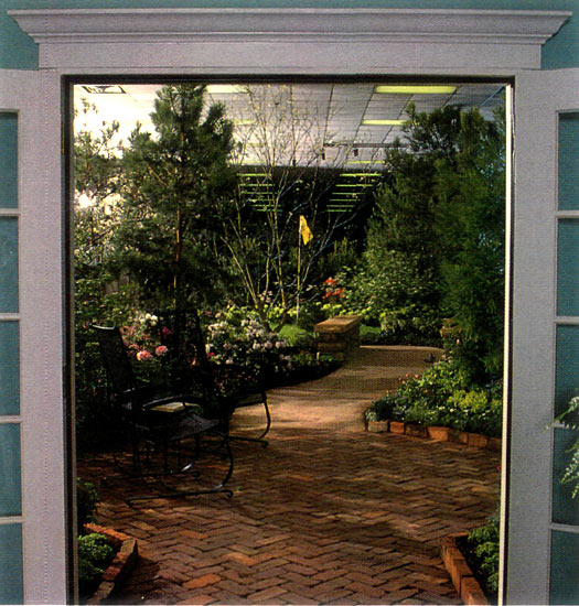 Ike's Retreat garden exhibit.