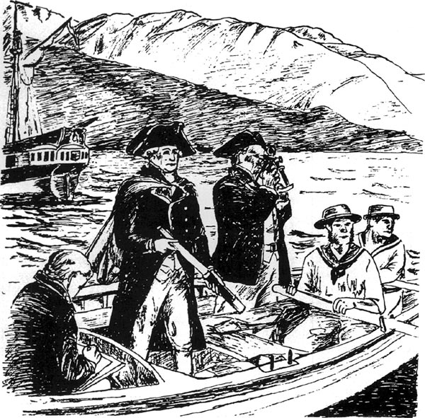 Captain George Vancouver at Point
Grey, 1792.