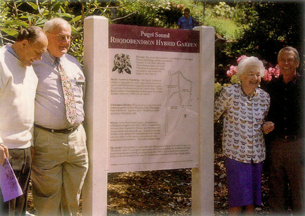 Dedication of Rhododendron Hybrid Garden