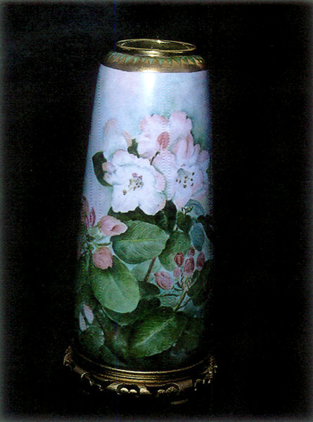 Rhododendron souliei on a porcelain vase