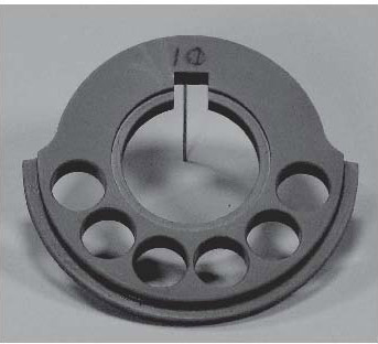 A photograph of a typical rotary displacer segment.