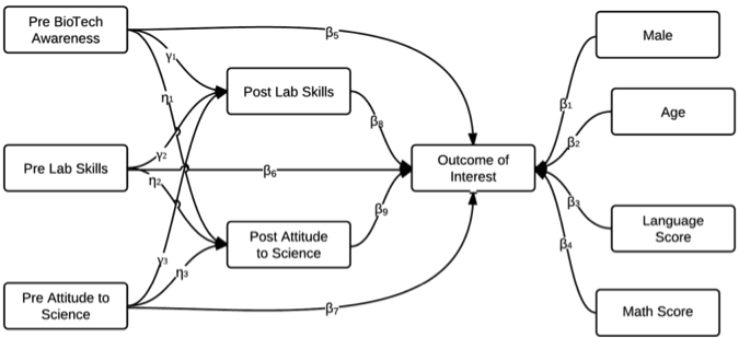 This image is a flow chart descirbing the path of the model
