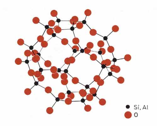 Drawing - Typical Representation of a Crystal Structure.