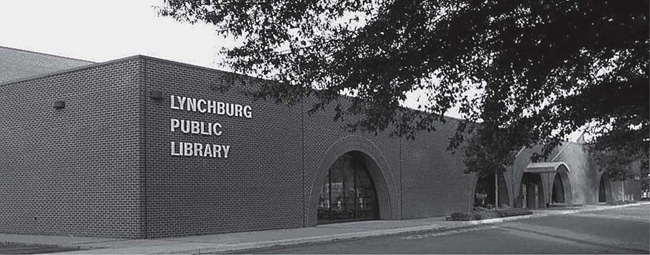 External photo of Lynchburg Public Library building.